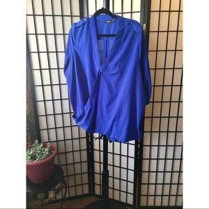 Apt 9 Royal Blue 3/4 Sleeve Blouse